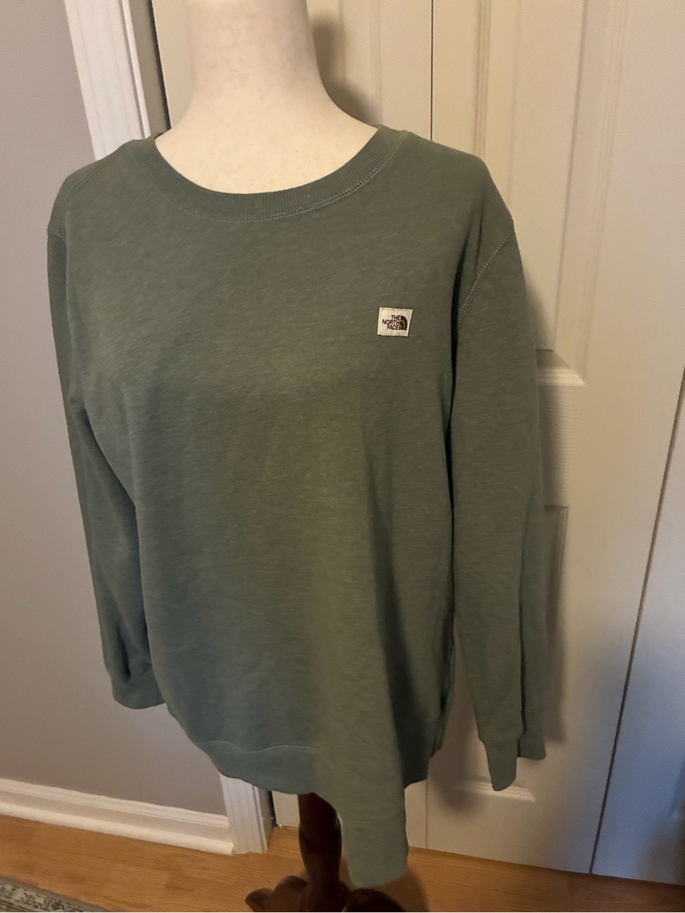 The North Face Olive Green Long Sleeve Crewneck Sweatshirt